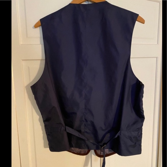 Men’s Hart Schaffner Marx Navy Vest Large - Picture 4 of 4